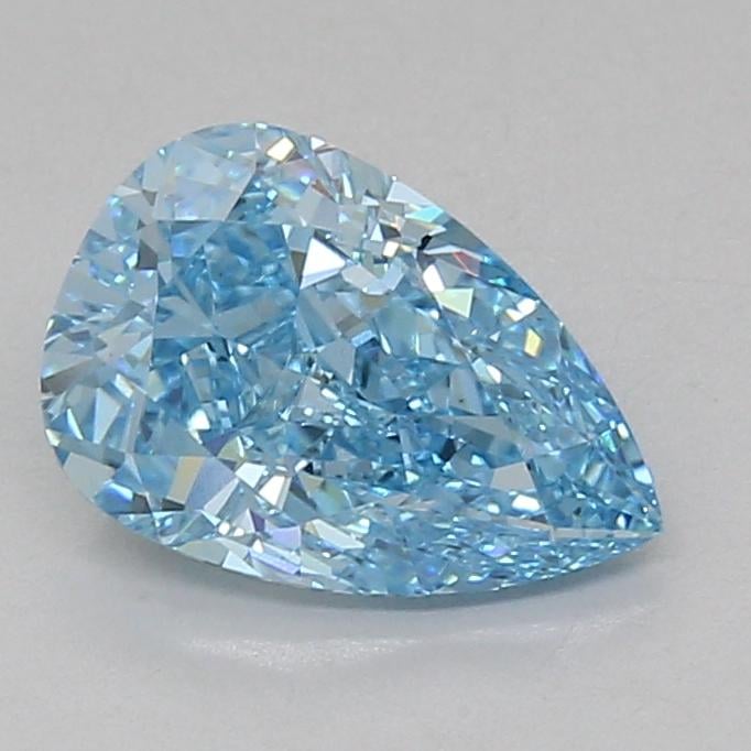 2.07 Ct. Fancy Vivid Blue Pear Lab Grown Diamond