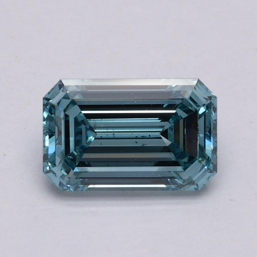 1.50 Ct. Fancy Intense Blue Emerald Lab Grown Diamond