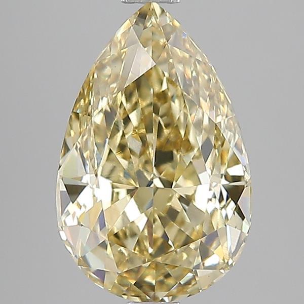3.00 Ct. Fancy  Yellow Pear Lab Grown Diamond