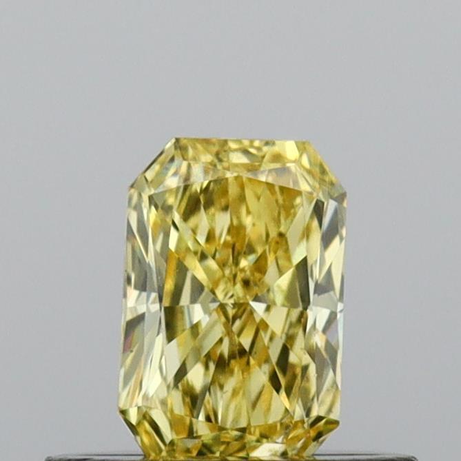 0.38 Ct. Fancy Vivid Yellow Radiant Lab Grown Diamond