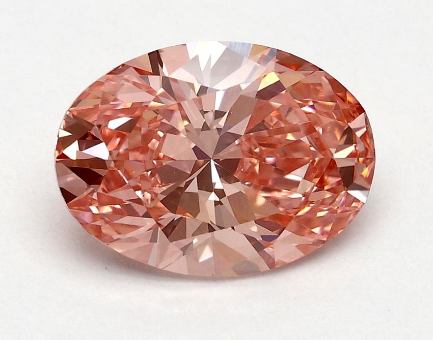 1.55 Ct. Fancy Vivid Pink Oval Lab Grown Diamond