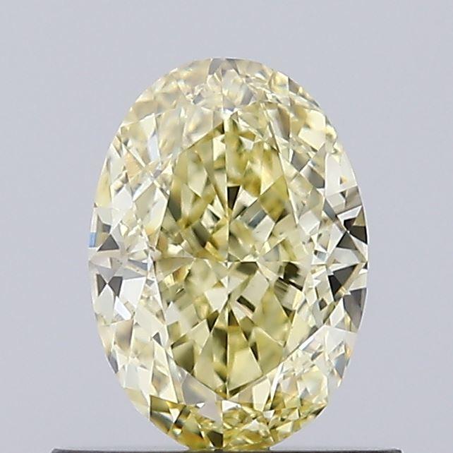 0.89 Ct. Fancy Intense Yellow Oval Lab Grown Diamond