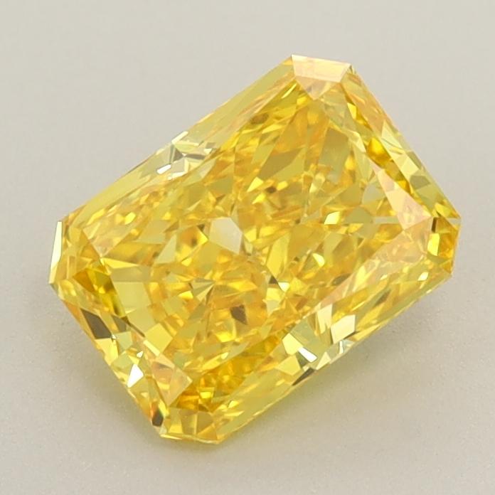 1.07 Ct. Fancy Vivid  Yellow Radiant Lab Grown Diamond