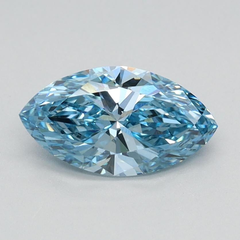 0.75 Ct. Fancy Vivid Blue Marquise Lab Grown Diamond