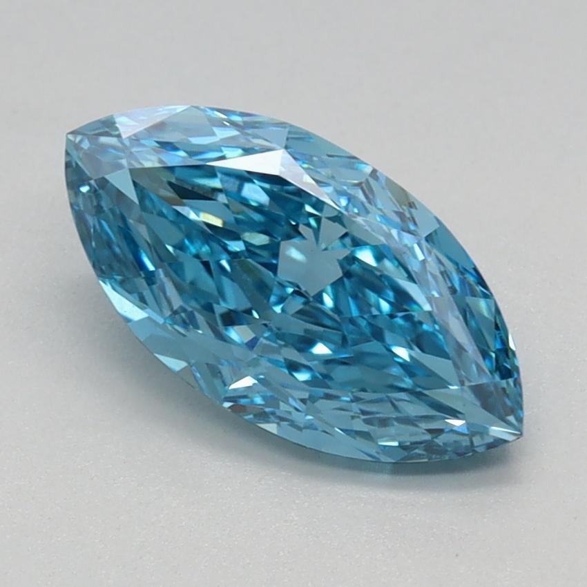 1.16 Ct. Fancy Vivid Blue Marquise Lab Grown Diamond