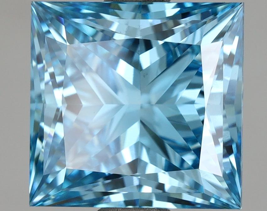 3.03 Ct. Fancy Vivid Blue Princess Lab Grown Diamond