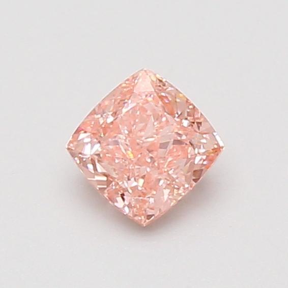 0.52 Ct. Fancy Vivid Pink Cushion Lab Grown Diamond