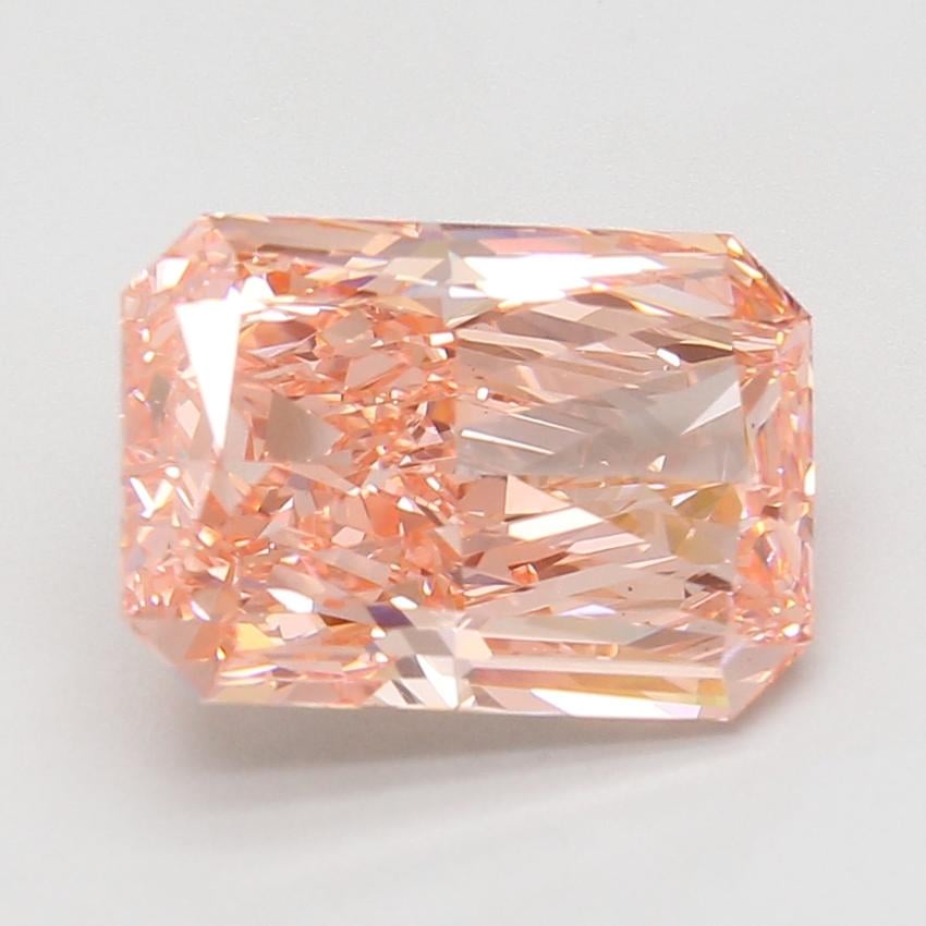 6.10 Ct. Fancy Vivid Pink Radiant Lab Grown Diamond