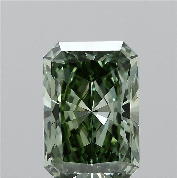 1.52 Ct. Fancy Vivid Green Radiant Lab Grown Diamond