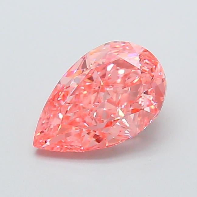 1.58 Ct. Fancy Vivid Pink Pear Lab Grown Diamond