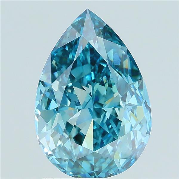 2.28 Ct. Fancy Vivid Blue Pear Lab Grown Diamond