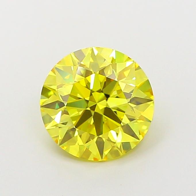 1.85 Ct. Fancy Vivid  Yellow Round Lab Grown Diamond