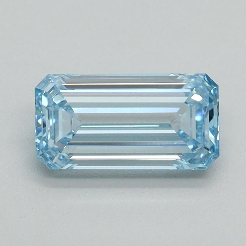 1.00 Ct. Fancy Intense Blue Emerald Lab Grown Diamond