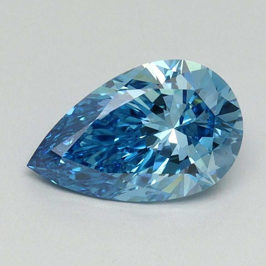 1.50 Ct. Fancy Vivid Blue Pear Lab Grown Diamond