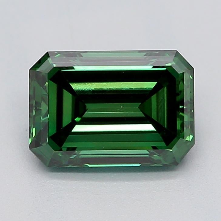 1.00 Ct. Fancy Vivid  Green Emerald Lab Grown Diamond