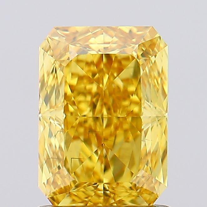 1.31 Ct. Fancy Vivid  Yellow Radiant Lab Grown Diamond