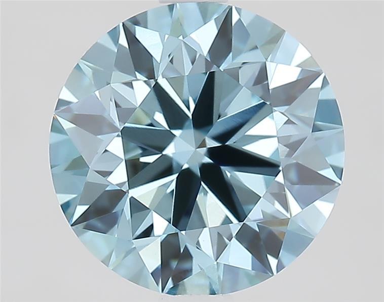 2.40 Ct. Fancy Vivid  Blue Round Lab Grown Diamond