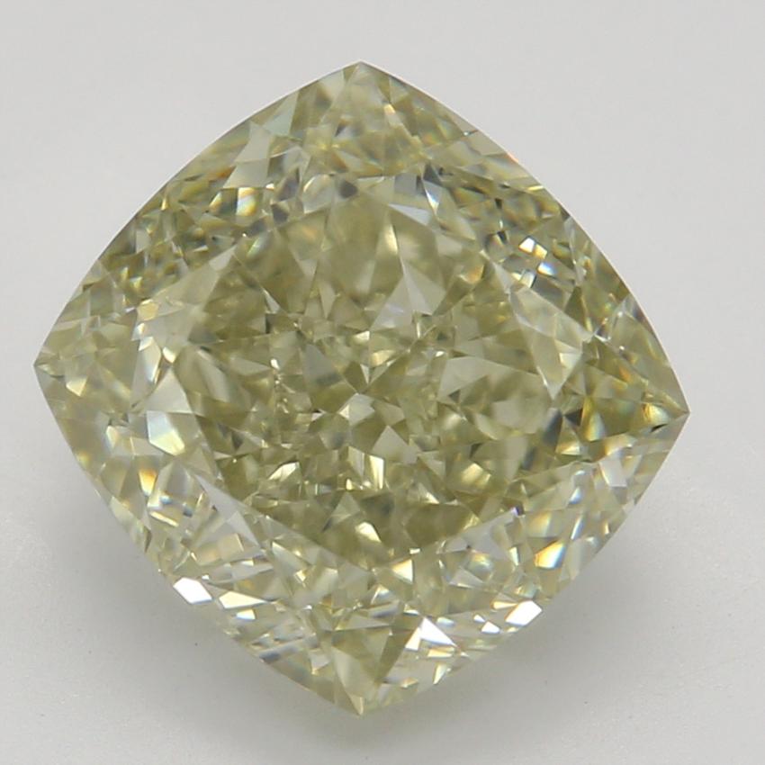 2.60 Ct. Fancy Brown-Greenish Yellow Cushion Diamond