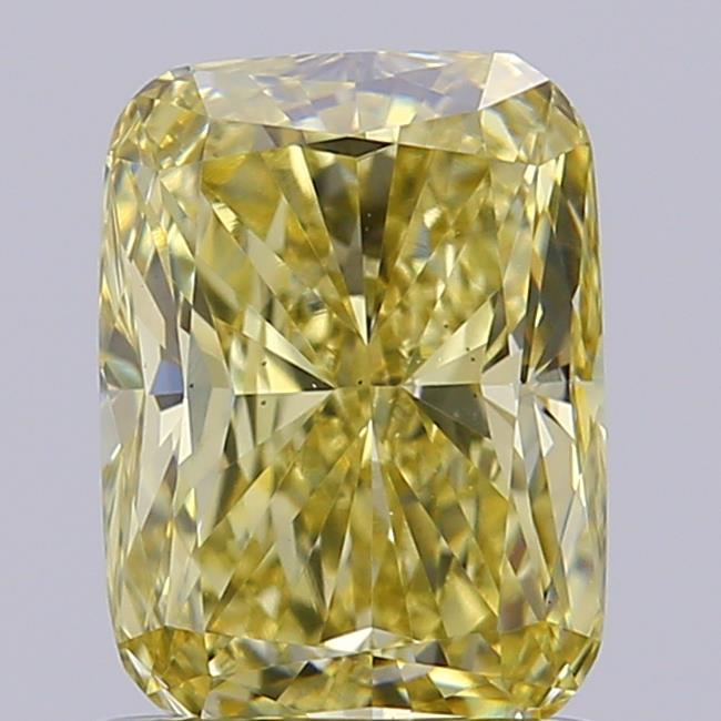 1.07 Ct. Fancy Yellow Cushion Lab Grown Diamond