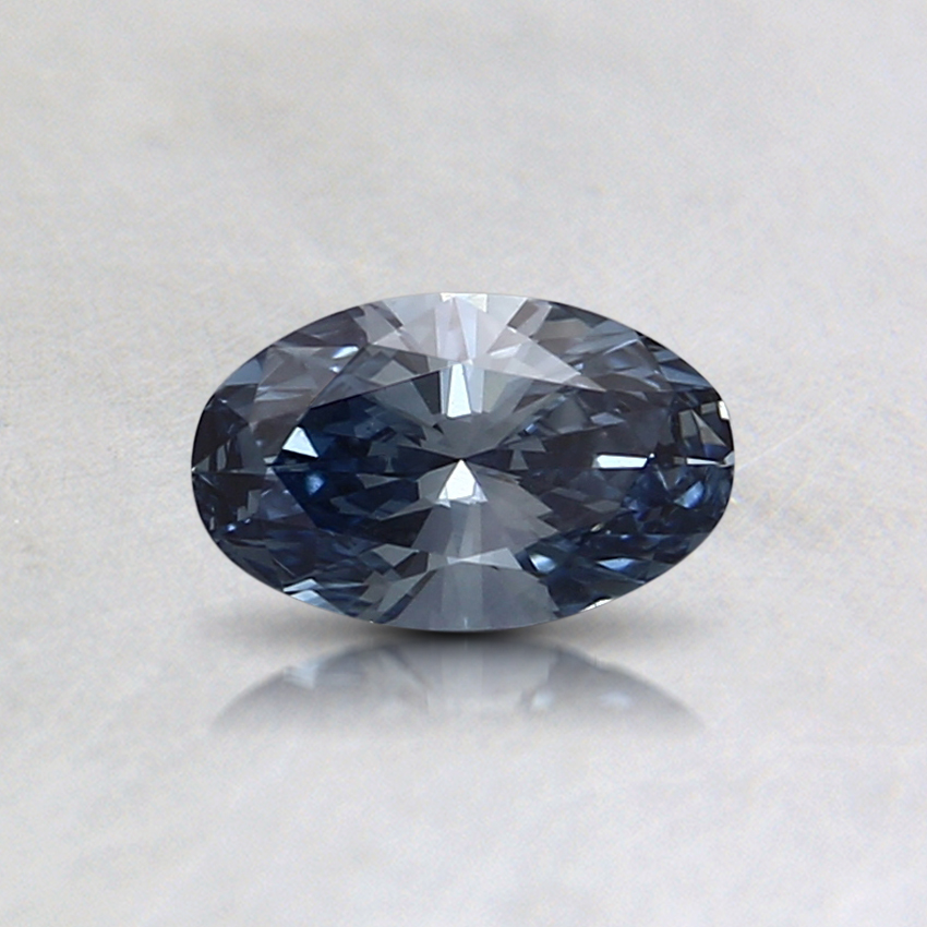 0.32 Ct. Fancy Intense Blue Oval Lab Grown Diamond