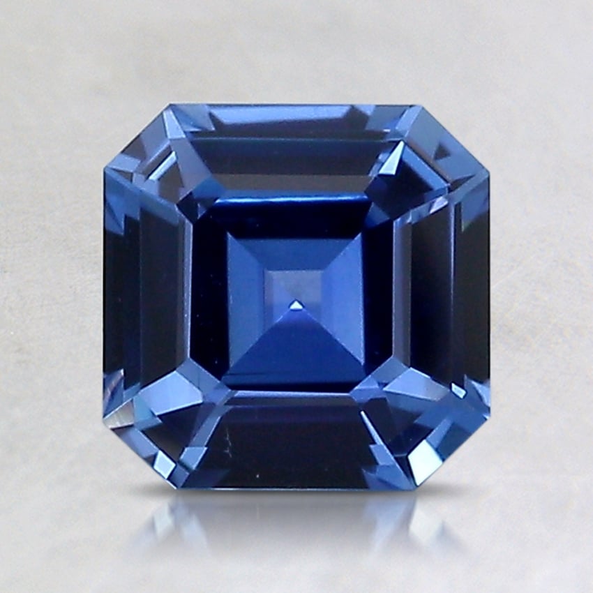 6.6mm Blue Asscher Sapphire