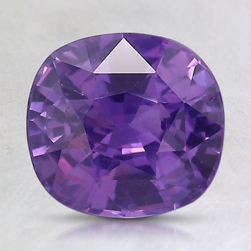 8x7.5mm Purple Cushion Sapphire