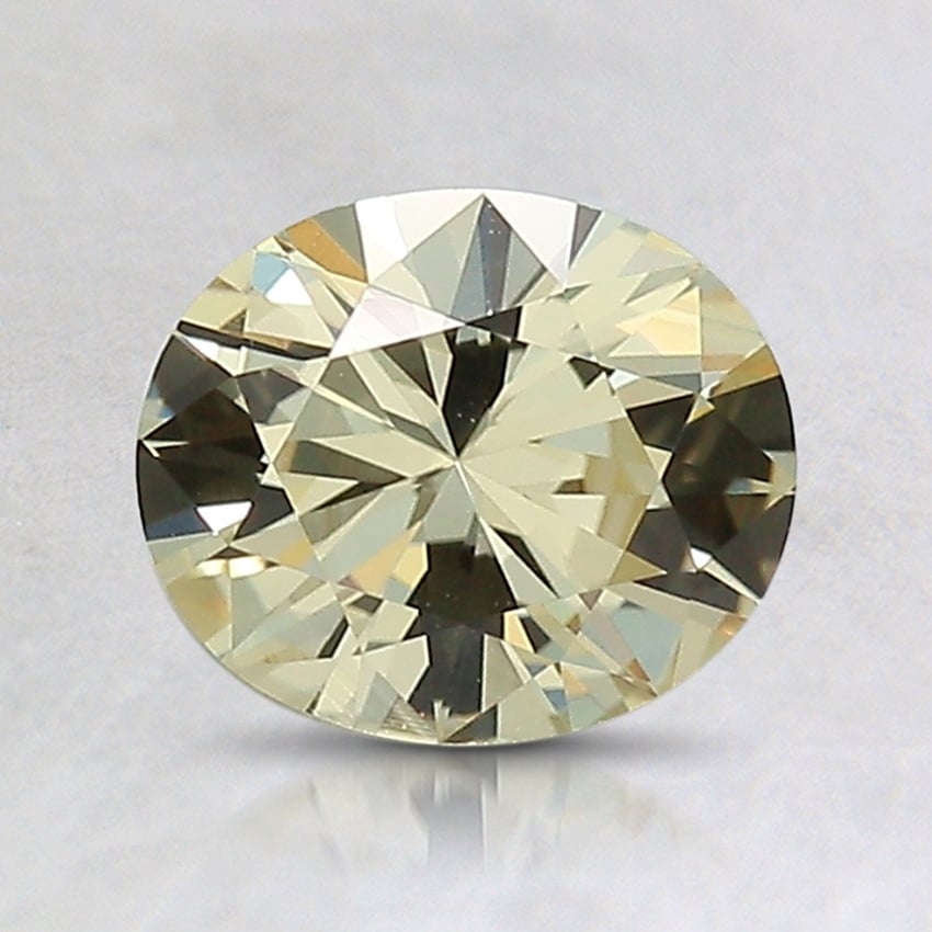 7.2x6.1mm Unheated Yellow Oval Sapphire