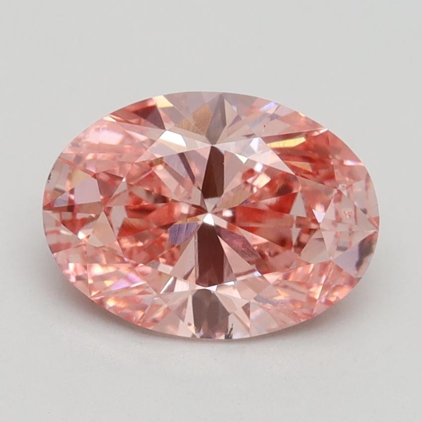1.90 Ct. Fancy Vivid Pink Oval Lab Grown Diamond