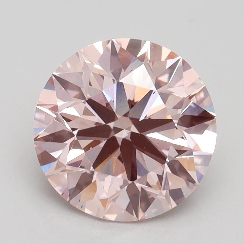 2.30 Ct. Fancy Intense Pink Round Lab Grown Diamond