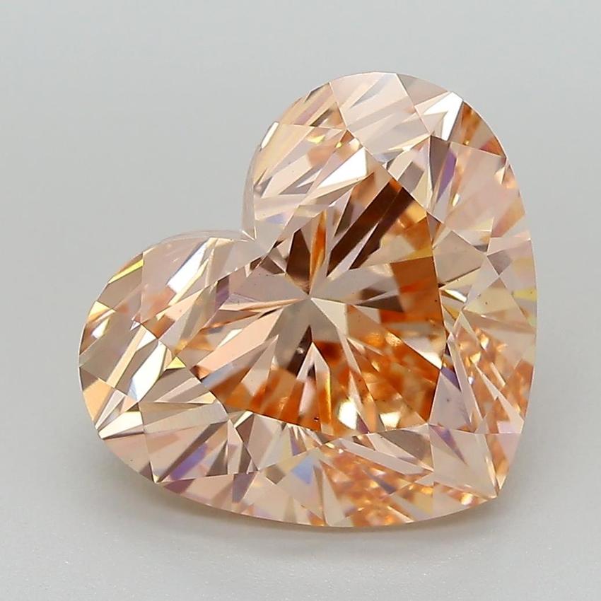 6.23 Ct. Fancy Vivid Pink Heart Lab Grown Diamond