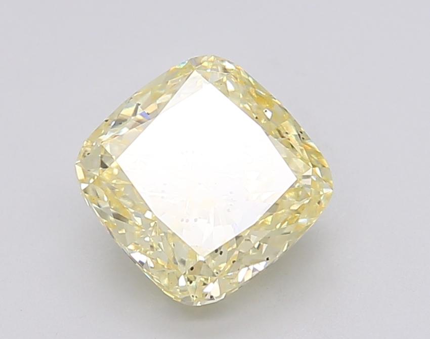 2.26 Ct. Fancy Intense Yellow Cushion Lab Grown Diamond