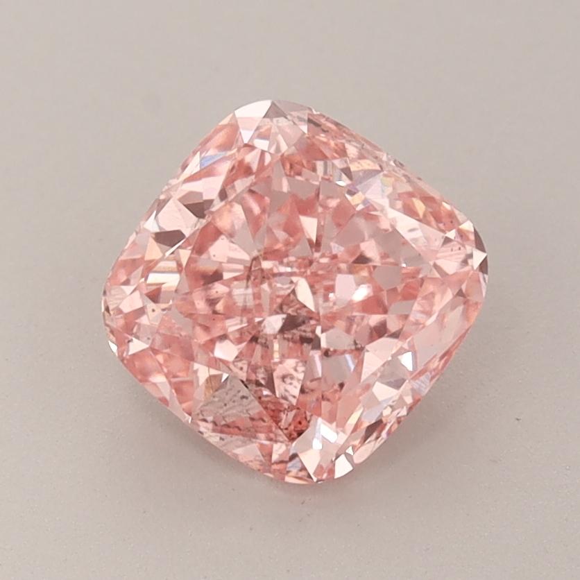 1.55 Ct. Fancy Intense  Pink Cushion Lab Grown Diamond