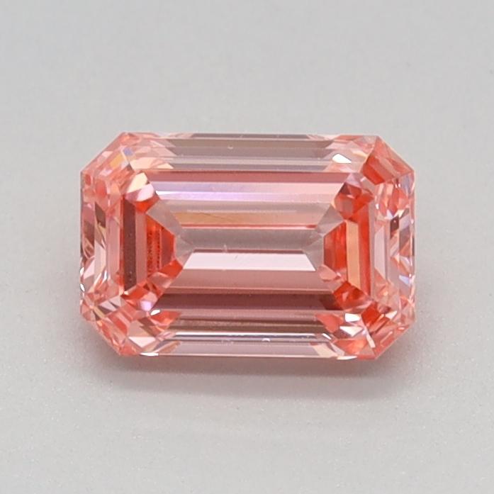 0.59 Ct. Fancy Vivid Pink Emerald Lab Grown Diamond