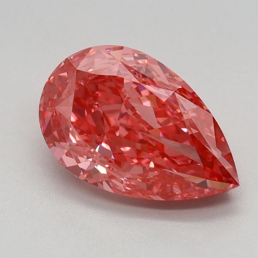 2.34 Ct. Fancy Vivid Pink Pear Lab Grown Diamond
