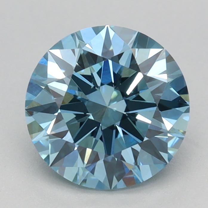 1.07 Ct. Fancy Vivid Blue Round Lab Grown Diamond