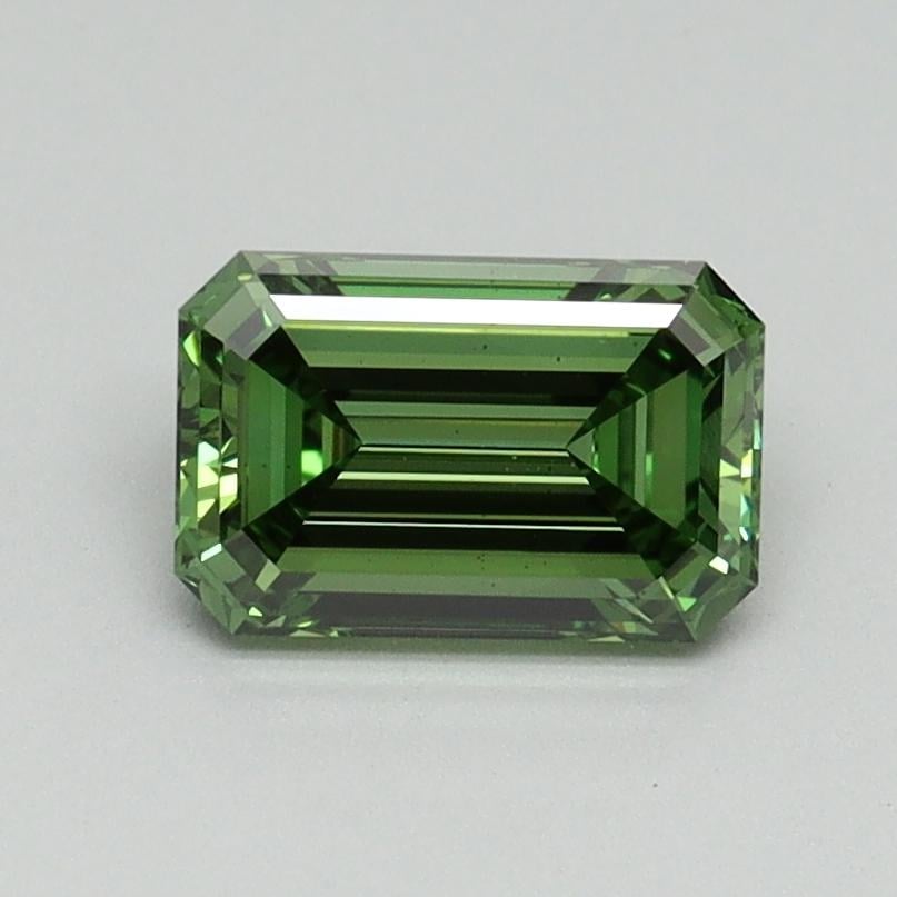 0.94 Ct. Fancy Vivid Green Emerald Lab Grown Diamond