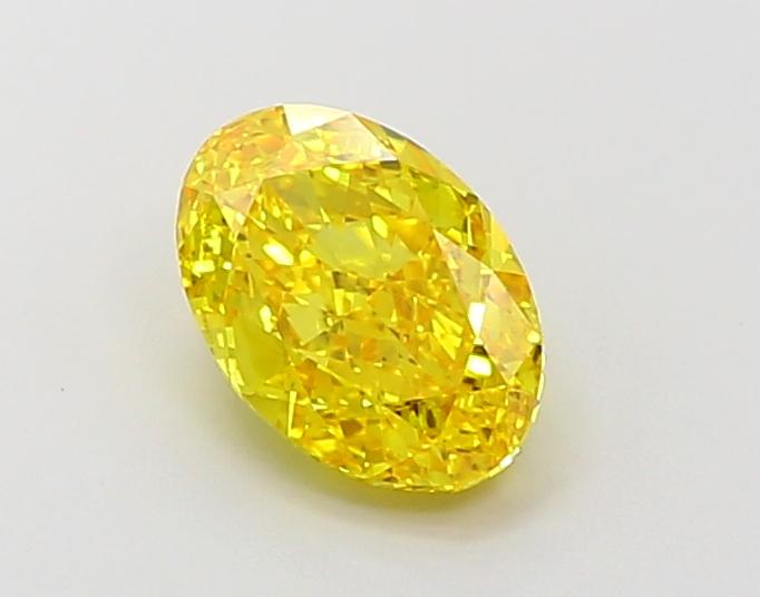 2.01 Ct. Fancy Vivid Yellow Oval Lab Grown Diamond