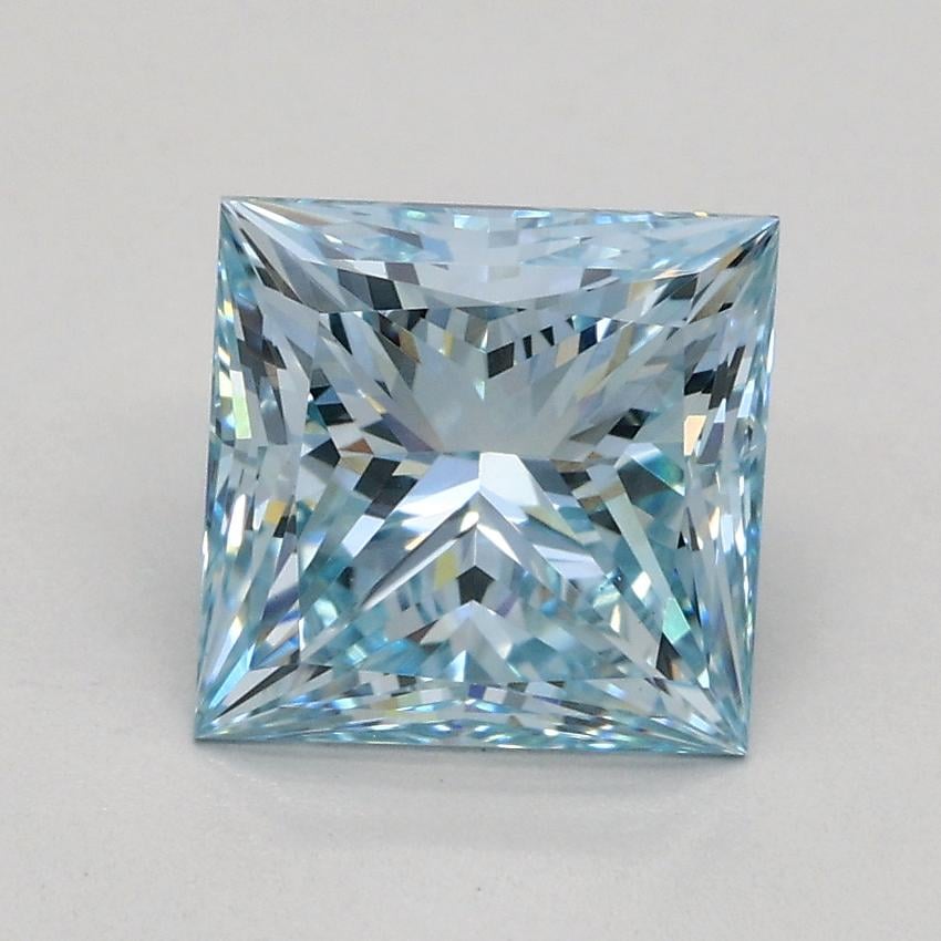 1.73 Ct. Fancy Intense Blue Princess Lab Grown Diamond