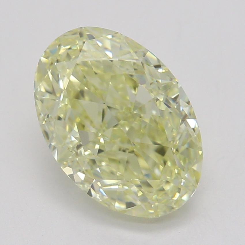 1.23 Ct. Fancy Light Yellow Oval Diamond