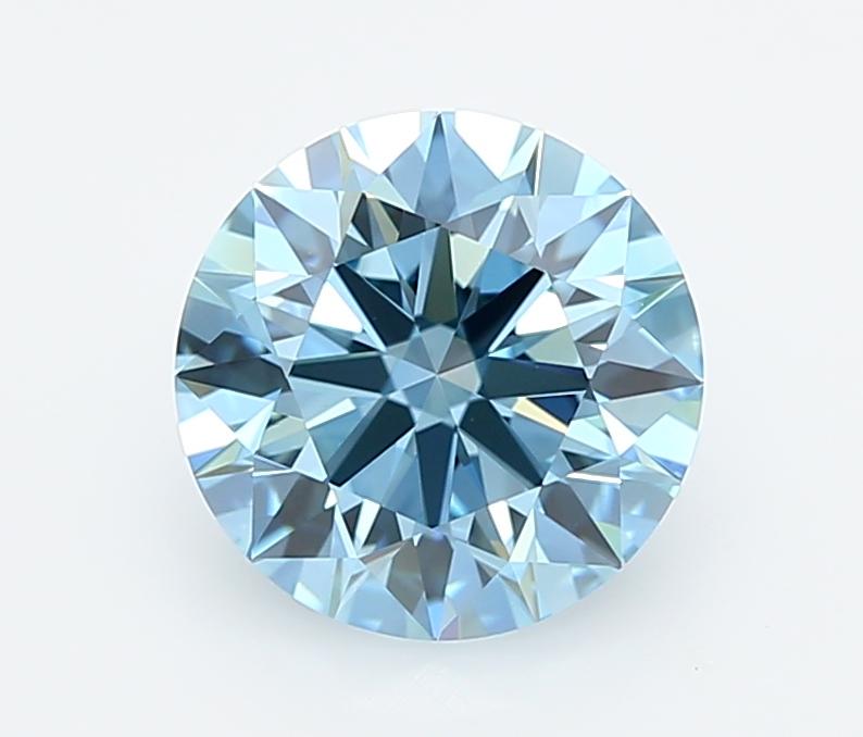 2.10 Ct. Fancy Intense  Blue Round Lab Grown Diamond