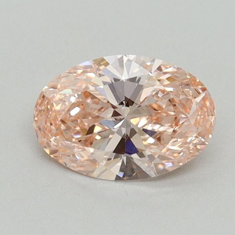0.84 Ct. Fancy Vivid Pink Oval Lab Grown Diamond