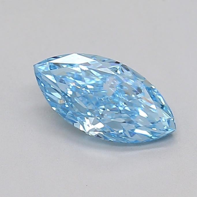 0.71 Ct. Fancy Vivid  Blue Marquise Lab Grown Diamond