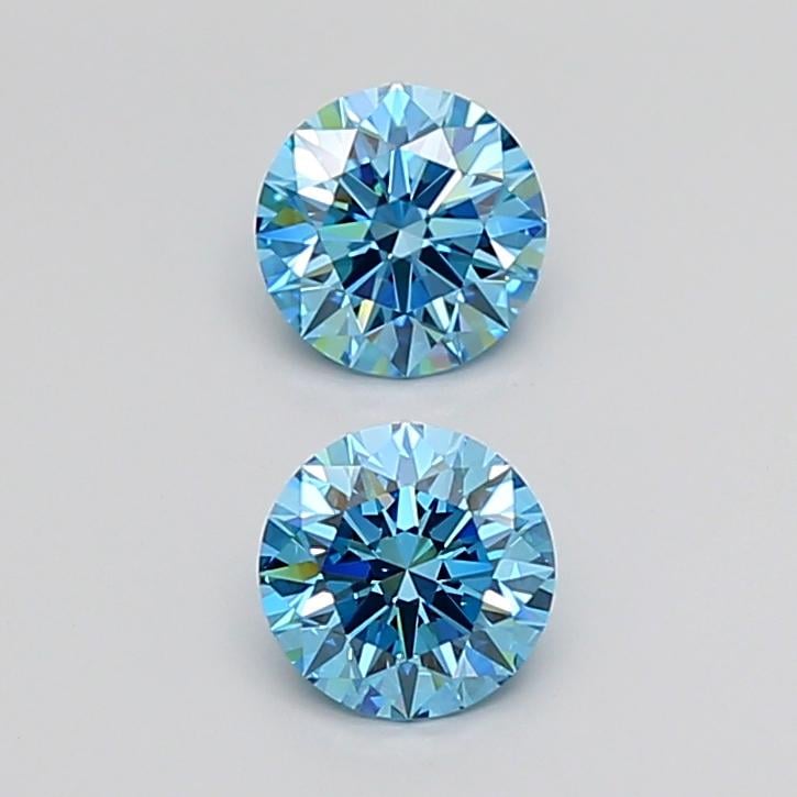 1.50 Ct. Fancy Vivid Blue Round Lab Grown Diamond