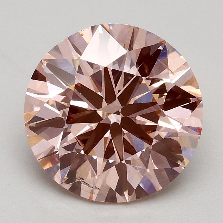 2.03 Ct. Fancy Intense Pink Round Lab Grown Diamond