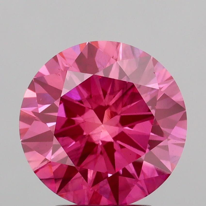 3.00 Ct. Fancy Vivid Pink Round Lab Grown Diamond