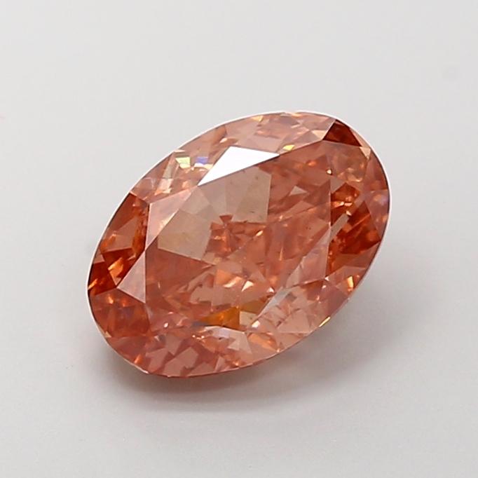 3.61 Ct. Fancy Pink Oval Lab Grown Diamond