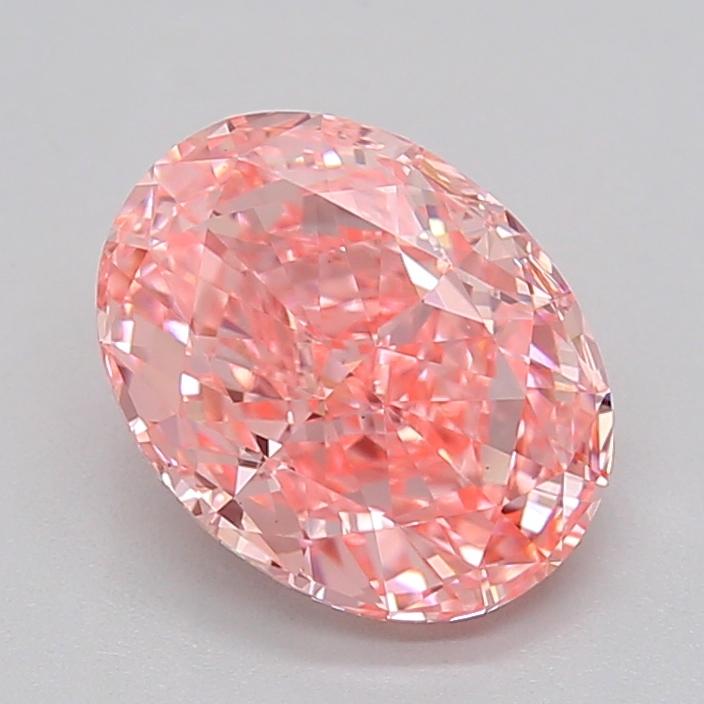 2.06 Ct. Fancy Vivid  Pink Oval Lab Grown Diamond