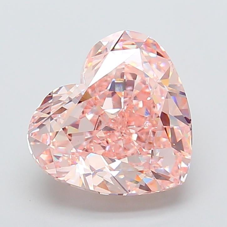 12.13 Ct. Fancy Intense Pink Heart Lab Grown Diamond