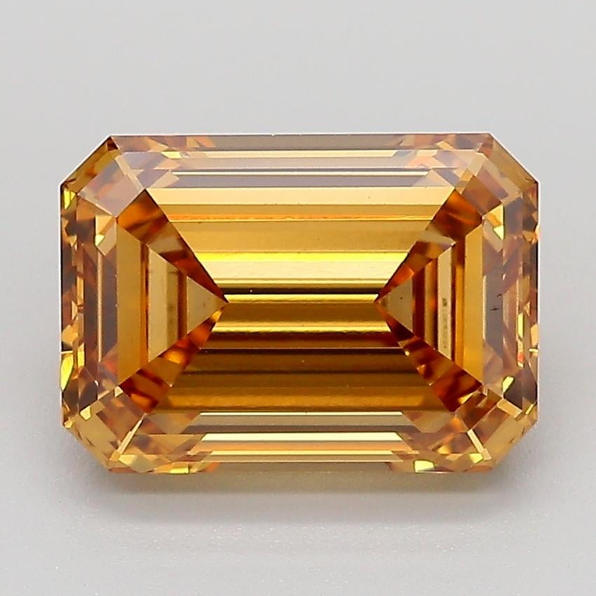 3.01 Ct. Fancy Light  Brown Emerald Lab Grown Diamond