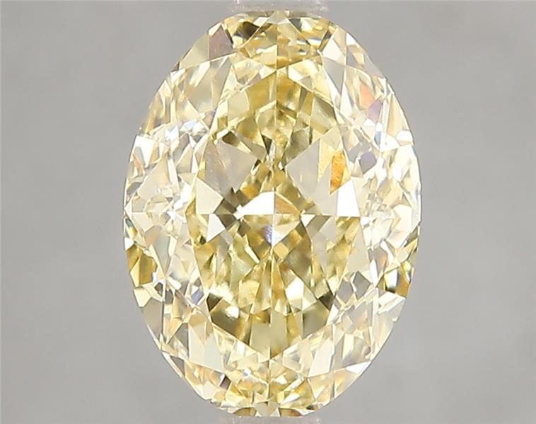 3.08 Ct. Fancy Intense Yellow Oval Lab Grown Diamond